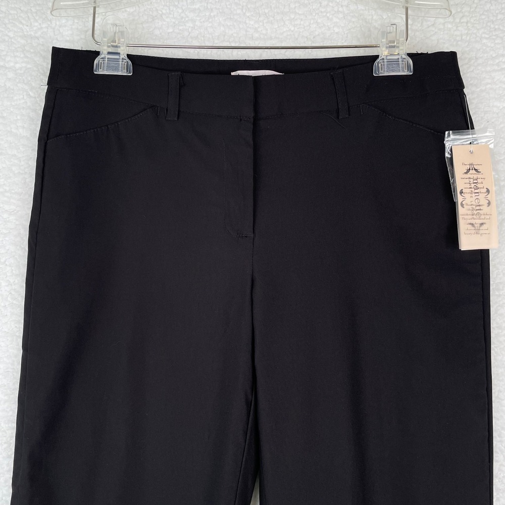 Nanette Nanette Lepore Womens Black Slim Ankle Trouser Pants Size 8 New With Tag